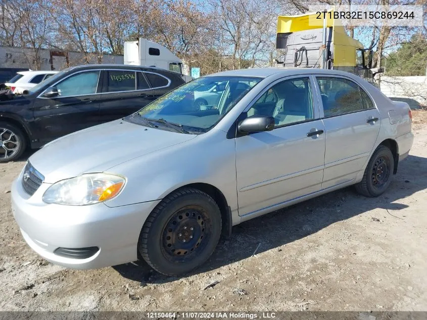 2005 Toyota Corolla Ce/Le/S VIN: 2T1BR32E15C869244 Lot: 12150464