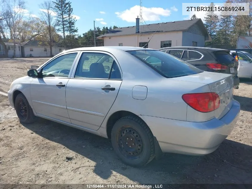 2005 Toyota Corolla Ce/Le/S VIN: 2T1BR32E15C869244 Lot: 12150464