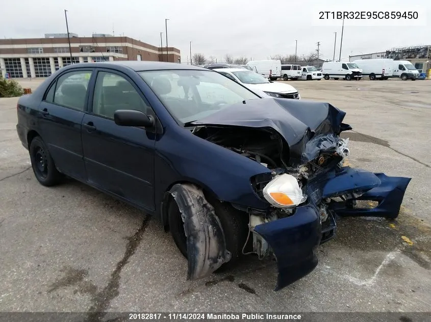 2005 Toyota Corolla VIN: 2T1BR32E95C859450 Lot: 20182817