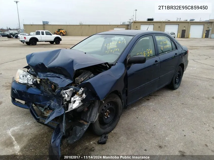 2005 Toyota Corolla VIN: 2T1BR32E95C859450 Lot: 20182817