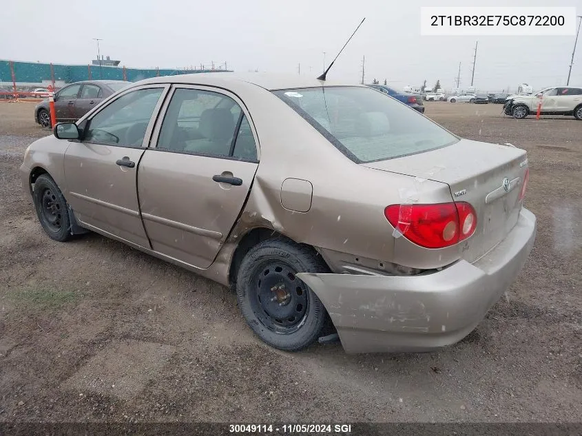 2005 Toyota Corolla Ce/Le/S VIN: 2T1BR32E75C872200 Lot: 30049114