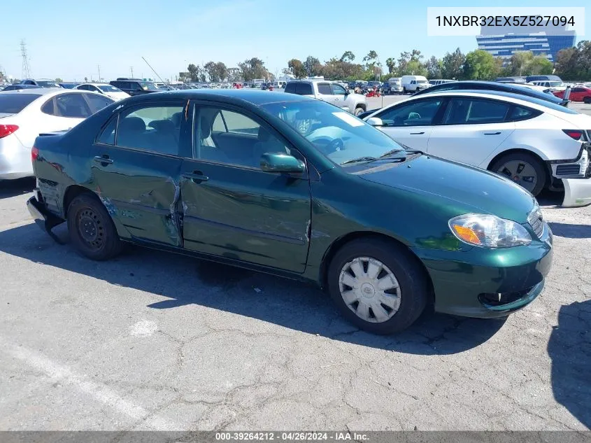 2005 Toyota Corolla Ce VIN: 1NXBR32EX5Z527094 Lot: 39264212