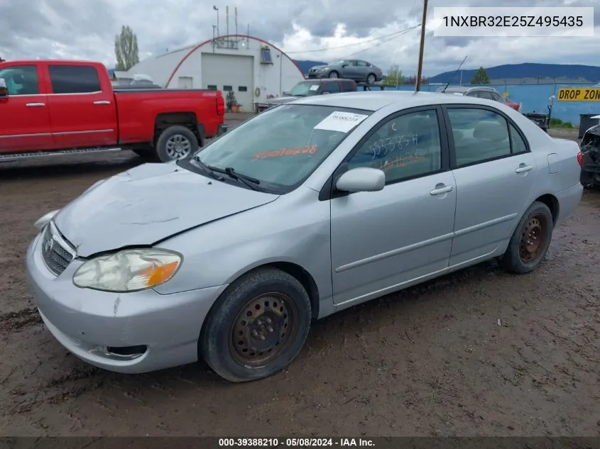 1NXBR32E25Z495435 2005 Toyota Corolla Le