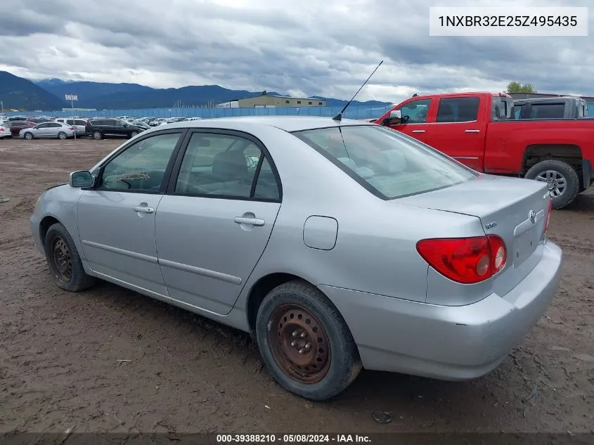 2005 Toyota Corolla Le VIN: 1NXBR32E25Z495435 Lot: 39388210