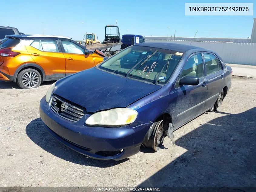 2005 Toyota Corolla Ce VIN: 1NXBR32E75Z492076 Lot: 39431559