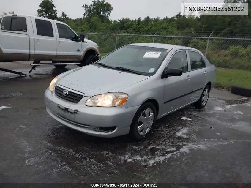 2005 Toyota Corolla Ce VIN: 1NXBR32E35Z561202 Lot: 39447098