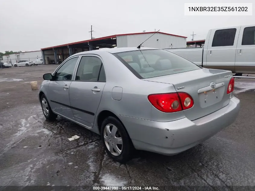 2005 Toyota Corolla Ce VIN: 1NXBR32E35Z561202 Lot: 39447098