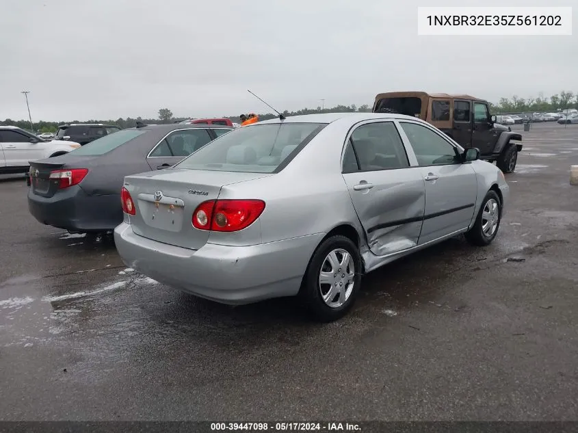 2005 Toyota Corolla Ce VIN: 1NXBR32E35Z561202 Lot: 39447098