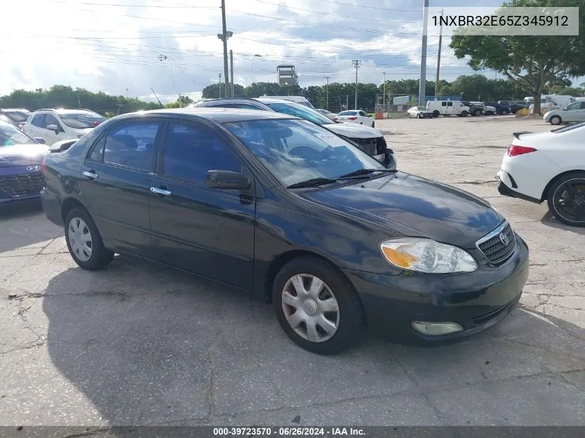 2005 Toyota Corolla Le VIN: 1NXBR32E65Z345912 Lot: 39723570