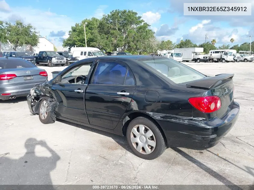 2005 Toyota Corolla Le VIN: 1NXBR32E65Z345912 Lot: 39723570