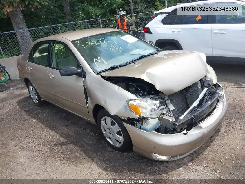 2005 Toyota Corolla Le VIN: 1NXBR32E35Z348380 Lot: 39826411