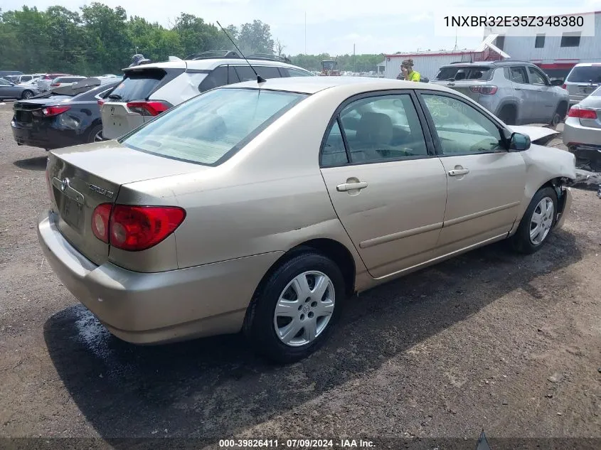 2005 Toyota Corolla Le VIN: 1NXBR32E35Z348380 Lot: 39826411