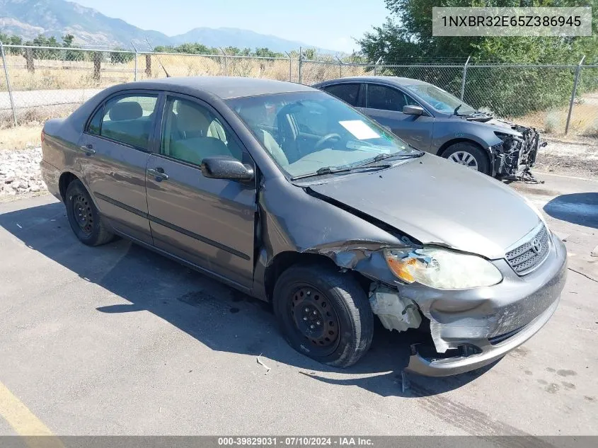 2005 Toyota Corolla Ce VIN: 1NXBR32E65Z386945 Lot: 39829031