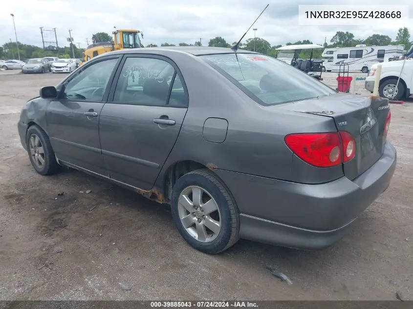 2005 Toyota Corolla S VIN: 1NXBR32E95Z428668 Lot: 39885043