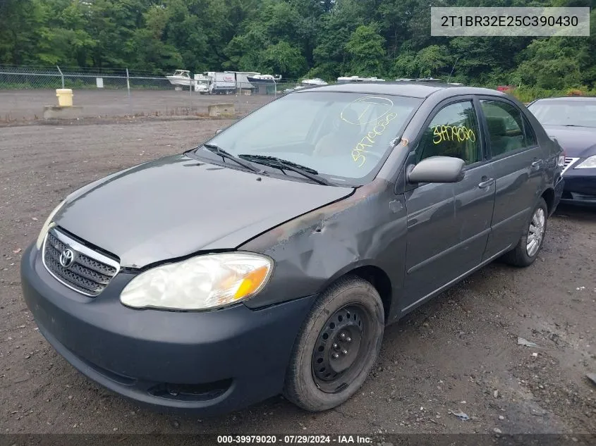 2005 Toyota Corolla Ce/Le/S VIN: 2T1BR32E25C390430 Lot: 39979020