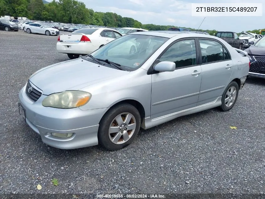 2005 Toyota Corolla S VIN: 2T1BR32E15C489207 Lot: 40019655