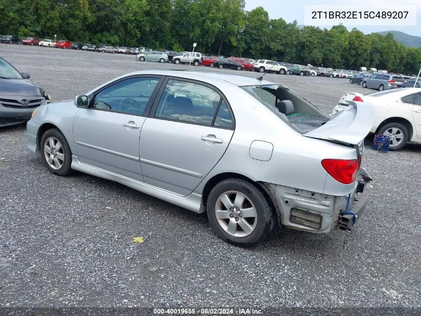 2005 Toyota Corolla S VIN: 2T1BR32E15C489207 Lot: 40019655