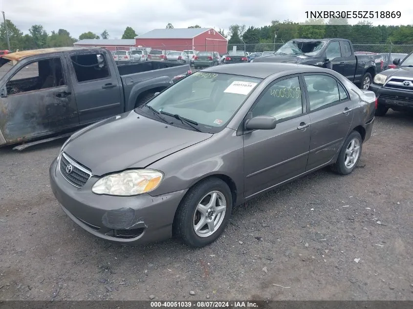 2005 Toyota Corolla Le VIN: 1NXBR30E55Z518869 Lot: 40051039