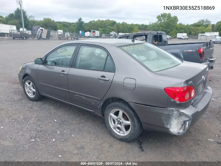 2005 Toyota Corolla Le VIN: 1NXBR30E55Z518869 Lot: 40051039