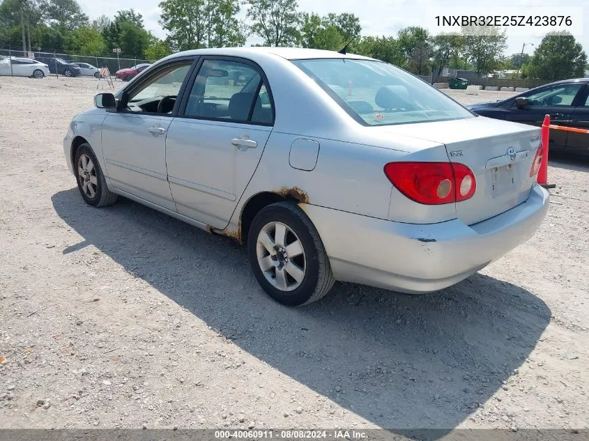 2005 Toyota Corolla Le VIN: 1NXBR32E25Z423876 Lot: 40060911