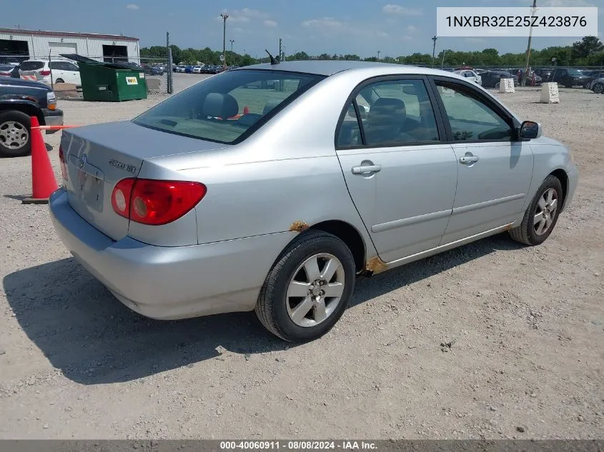 2005 Toyota Corolla Le VIN: 1NXBR32E25Z423876 Lot: 40060911