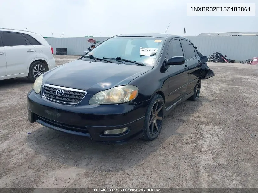 2005 Toyota Corolla S VIN: 1NXBR32E15Z488864 Lot: 40083779