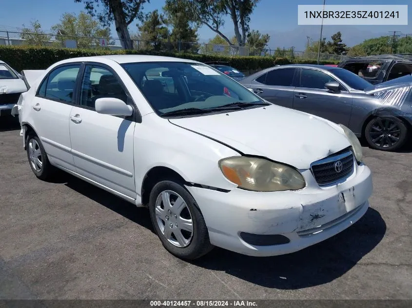 2005 Toyota Corolla Ce/Le/S VIN: 1NXBR32E35Z401241 Lot: 40124457