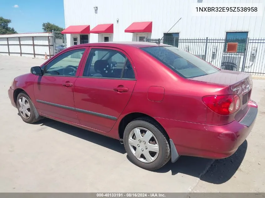 2005 Toyota Corolla Ce/Le/S VIN: 1NXBR32E95Z538958 Lot: 40133191