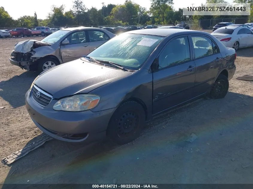 2005 Toyota Corolla Ce VIN: 1NXBR32E75Z461443 Lot: 40154721