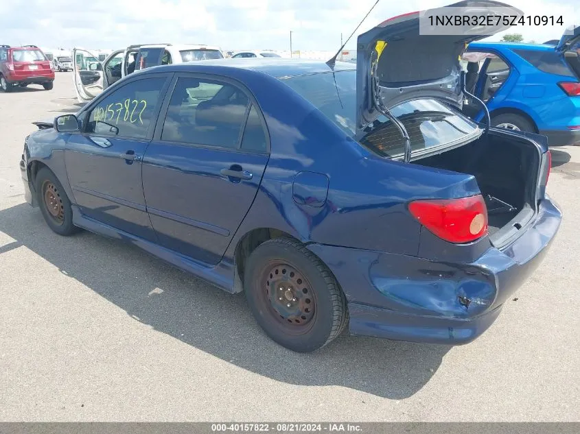 2005 Toyota Corolla Ce/Le/S VIN: 1NXBR32E75Z410914 Lot: 40157822