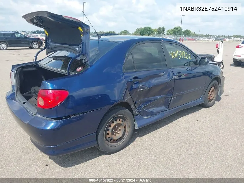 2005 Toyota Corolla Ce/Le/S VIN: 1NXBR32E75Z410914 Lot: 40157822