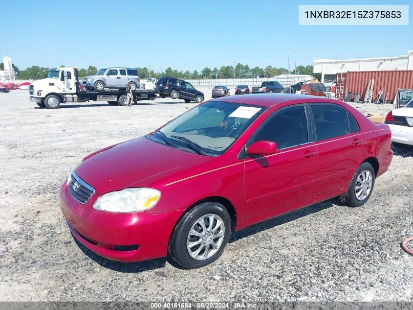 2005 Toyota Corolla Ce/Le/S VIN: 1NXBR32E15Z375853 Lot: 40161684