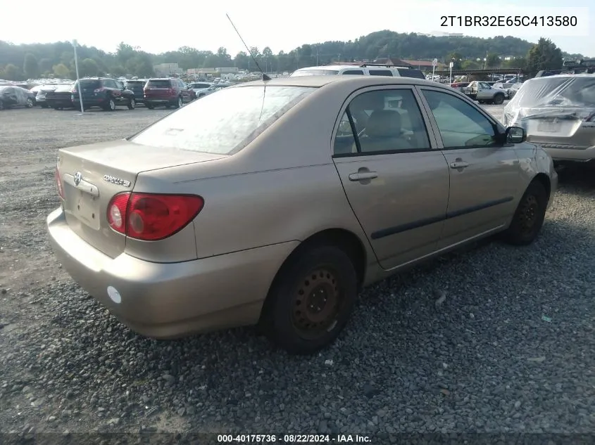 2005 Toyota Corolla Ce VIN: 2T1BR32E65C413580 Lot: 40175736