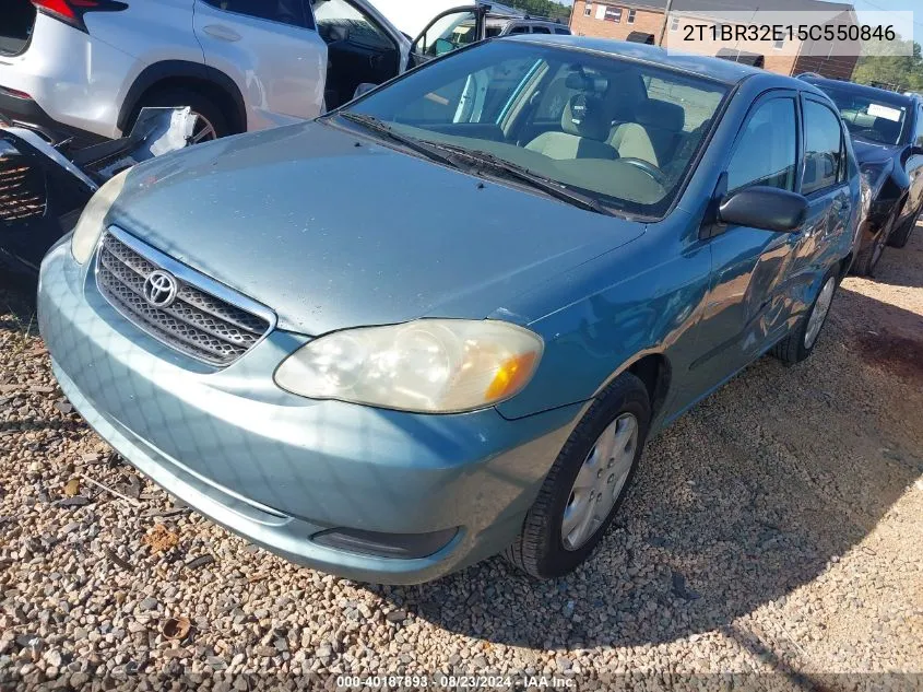 2005 Toyota Corolla Ce VIN: 2T1BR32E15C550846 Lot: 40187893