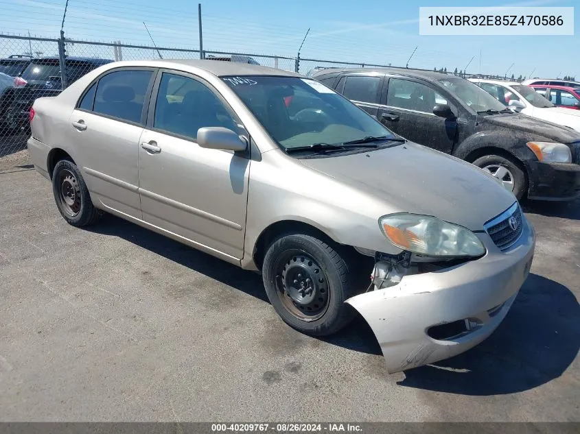 2005 Toyota Corolla Le VIN: 1NXBR32E85Z470586 Lot: 40209767