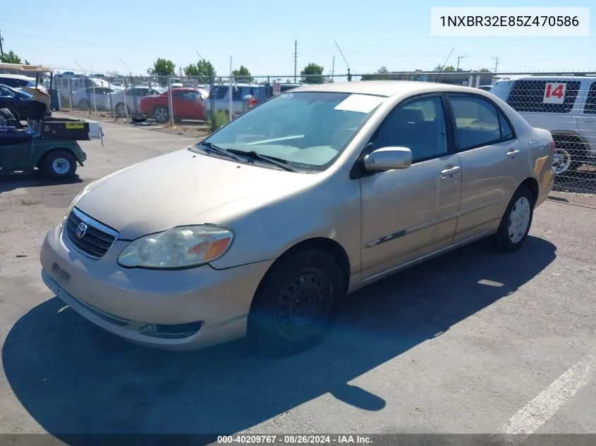 2005 Toyota Corolla Le VIN: 1NXBR32E85Z470586 Lot: 40209767