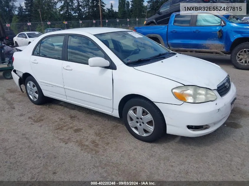 2005 Toyota Corolla Le VIN: 1NXBR32E55Z487815 Lot: 40220248