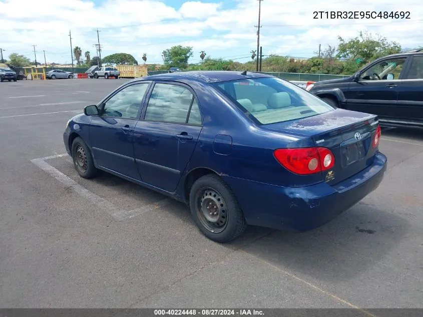 2005 Toyota Corolla Ce VIN: 2T1BR32E95C484692 Lot: 40224448