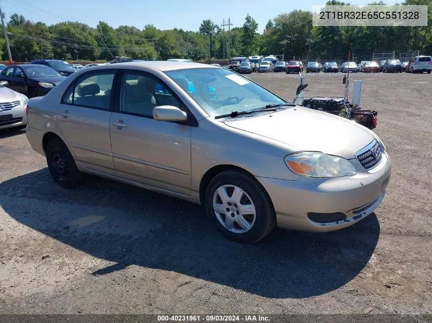 2005 Toyota Corolla Le VIN: 2T1BR32E65C551328 Lot: 40231961