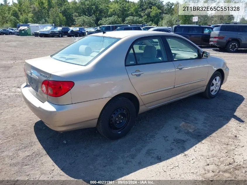 2005 Toyota Corolla Le VIN: 2T1BR32E65C551328 Lot: 40231961