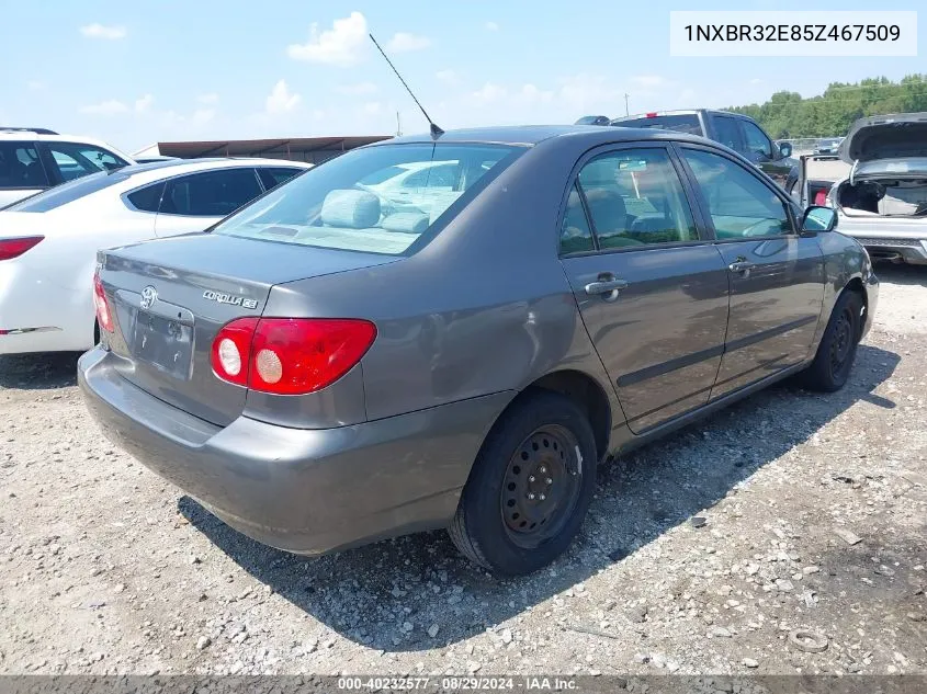 2005 Toyota Corolla Ce VIN: 1NXBR32E85Z467509 Lot: 40232577