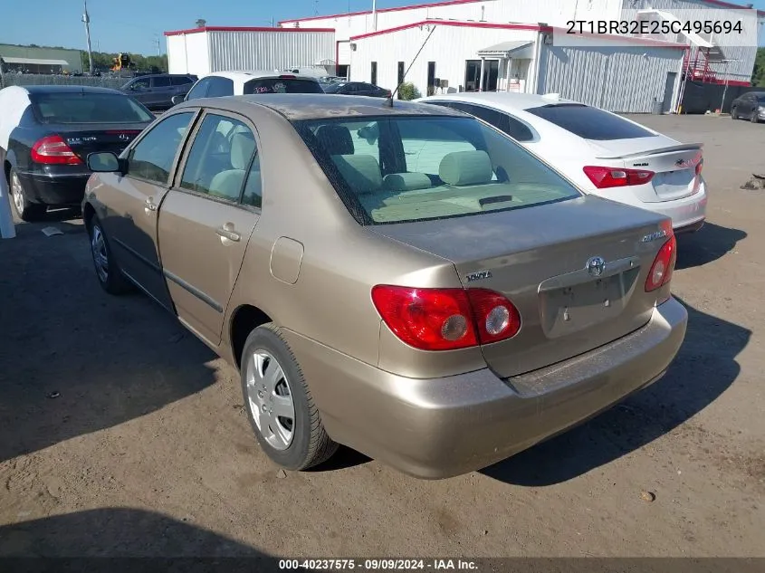 2005 Toyota Corolla Ce VIN: 2T1BR32E25C495694 Lot: 40237575