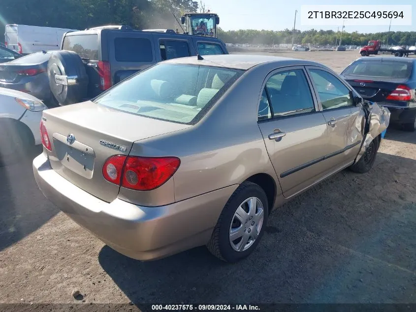 2005 Toyota Corolla Ce VIN: 2T1BR32E25C495694 Lot: 40237575