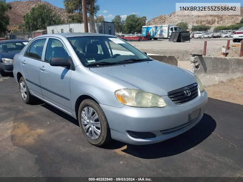 2005 Toyota Corolla Ce VIN: 1NXBR32E55Z558642 Lot: 40252940