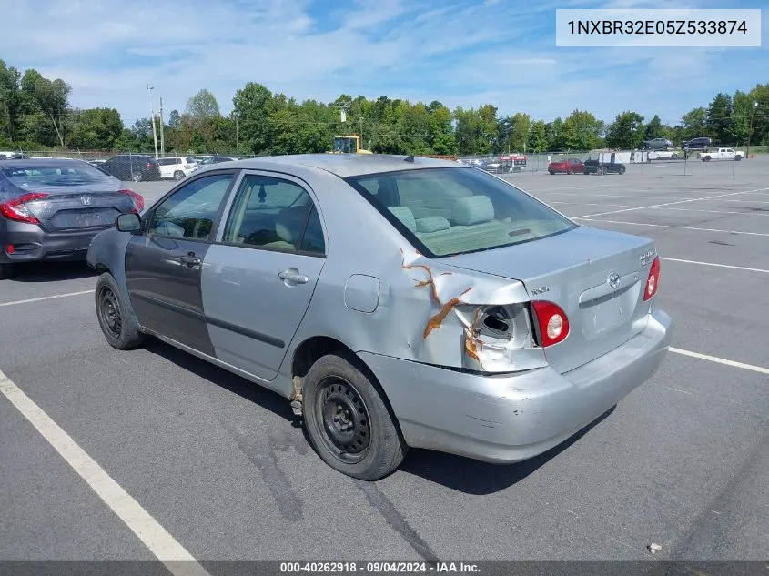 2005 Toyota Corolla Ce VIN: 1NXBR32E05Z533874 Lot: 40262918