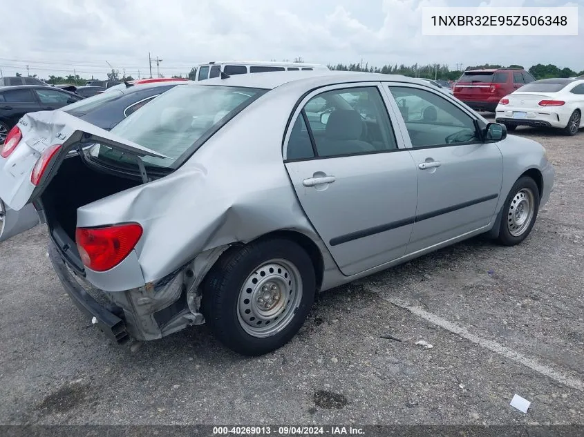 2005 Toyota Corolla Ce VIN: 1NXBR32E95Z506348 Lot: 40269013