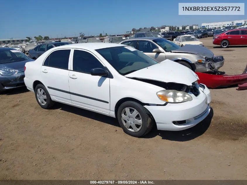 2005 Toyota Corolla Ce VIN: 1NXBR32EX5Z357772 Lot: 40279767