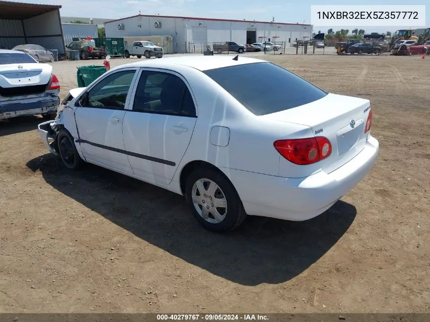 2005 Toyota Corolla Ce VIN: 1NXBR32EX5Z357772 Lot: 40279767