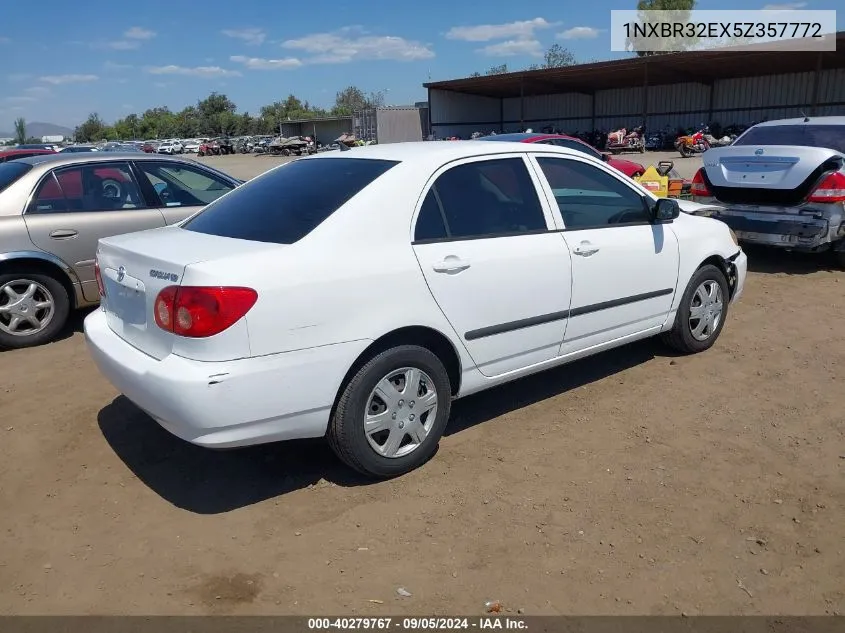 2005 Toyota Corolla Ce VIN: 1NXBR32EX5Z357772 Lot: 40279767