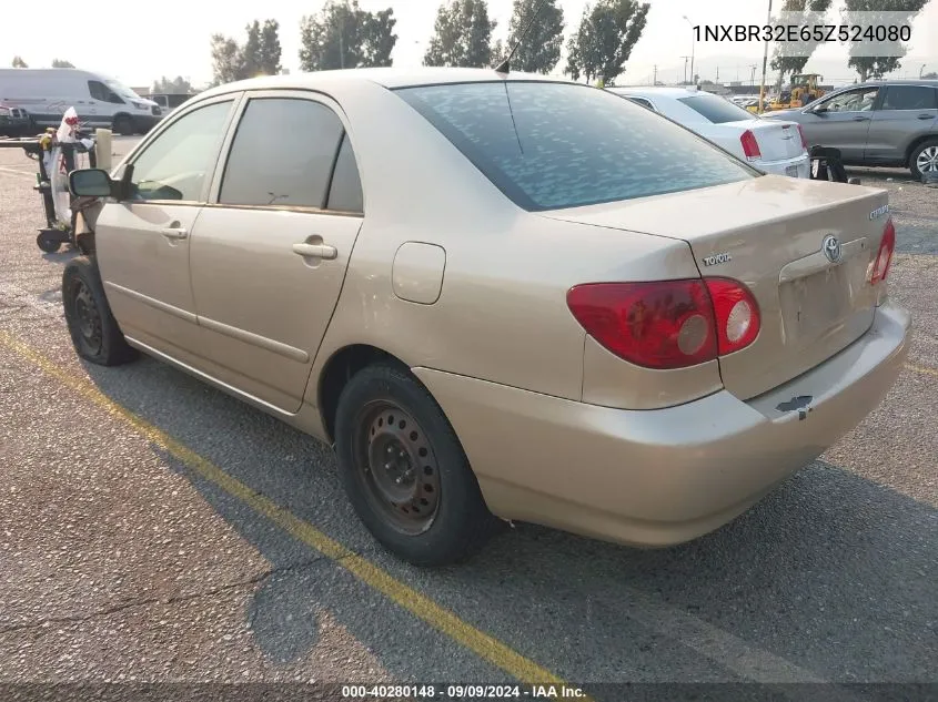 2005 Toyota Corolla Ce VIN: 1NXBR32E65Z524080 Lot: 40280148